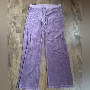 Juicy Couture Vintage from 2000s Lavender Velour Pants